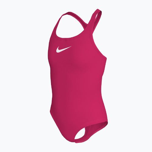 Vaikiškas vientisas maudymosi kostiumėlis Nike Essential Racerback rush pink