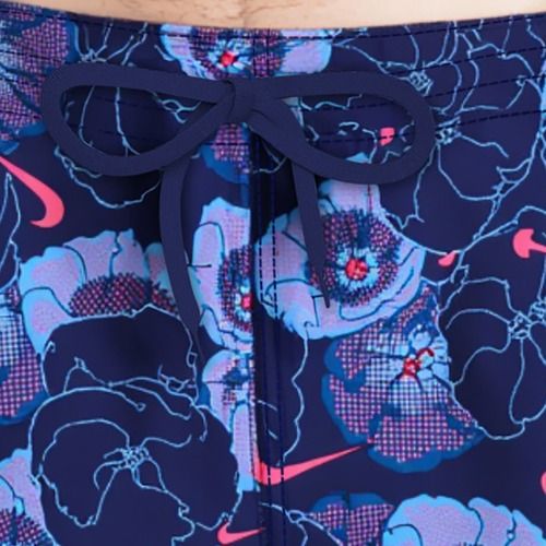 Vyriški maudymosi šortai Nike Multi Poppy Print 5" Volley midnight navy
