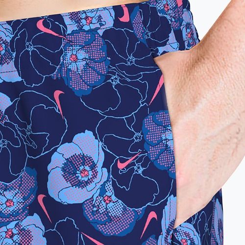 Vyriški maudymosi šortai Nike Multi Poppy Print 5" Volley midnight navy