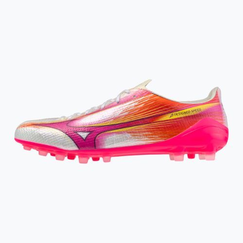 Futbolo batai Mizuno Alfa III Elite AG white/fuchsia purple