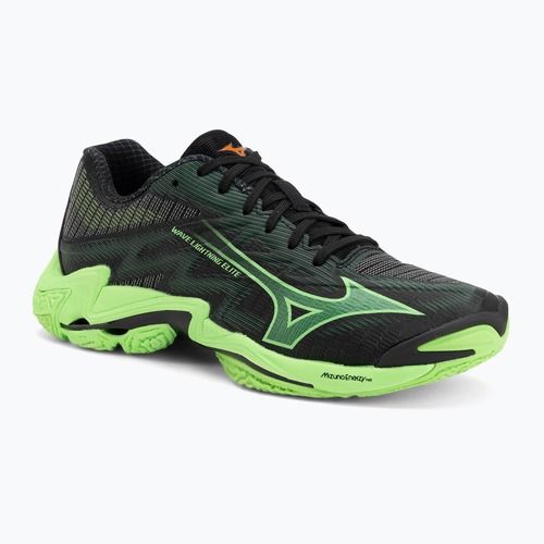 Tinklinio bateliai Mizuno Wave Lightning Elite black/glowing apple/mandarin orange