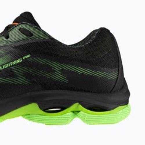 Tinklinio bateliai Mizuno Wave Lightning Pro black/gloving apple/mandarin orange