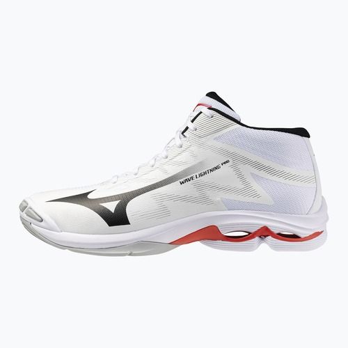 Tinklinio bateliai Mizuno Wave Lightning Pro Mid white/black/fiery red