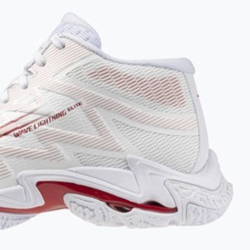 Moteriški tinklinio bateliai Mizuno Wave Lightning Elite Mid white/rose elegance/lava falls