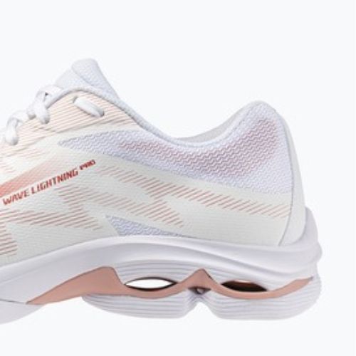 Moteriški tinklinio bateliai Mizuno Wave Lightning Pro white/rose elegance/lava falls