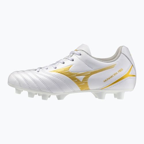 Vaikiški futbolo bateliai Mizuno Monarcida Neo III Select FG white/mp gold
