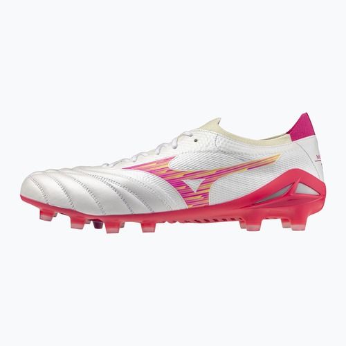 Futbolo bateliai Mizuno Morelia Neo IV Beta Elite FG white/pink tetra/fuchsia purple