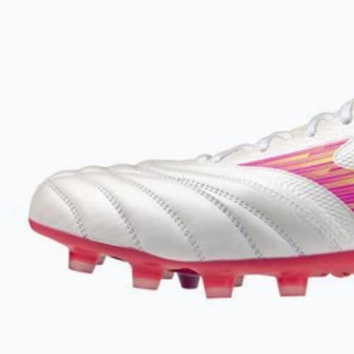 Futbolo bateliai Mizuno Morelia Neo IV Beta Elite FG white/pink tetra/fuchsia purple