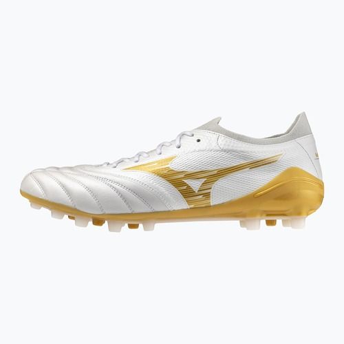 Futbolo bateliai Mizuno Morelia Neo IV Beta Elite AG white/mp gold/cool gray 3c