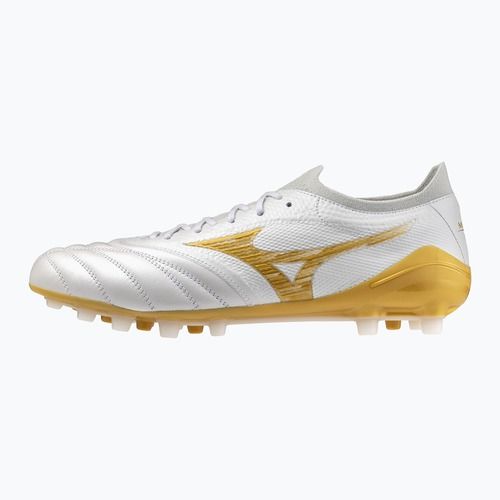 Futbolo bateliai Mizuno Morelia Neo IV Beta Japan AG white/mp gold/cool gray 3c