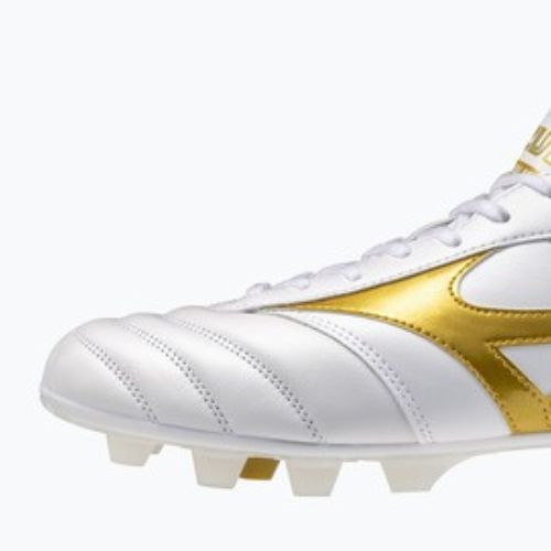 Futbolo bateliai Mizuno Morelia II Pro FG white/football gold/galaxy silver
