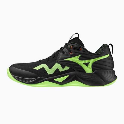 Tinklinio bateliai Mizuno Wave Momentum Pro black/glowing apple/mandarin orange