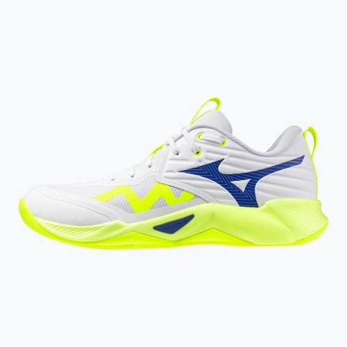 Tinklinio bateliai Mizuno Wave Momentum Pro white/lightning yellow/dazzling blue