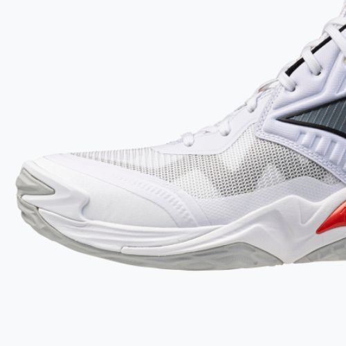 Tinklinio bateliai Mizuno Wave Momentum Elite Mid white/black/fiery red
