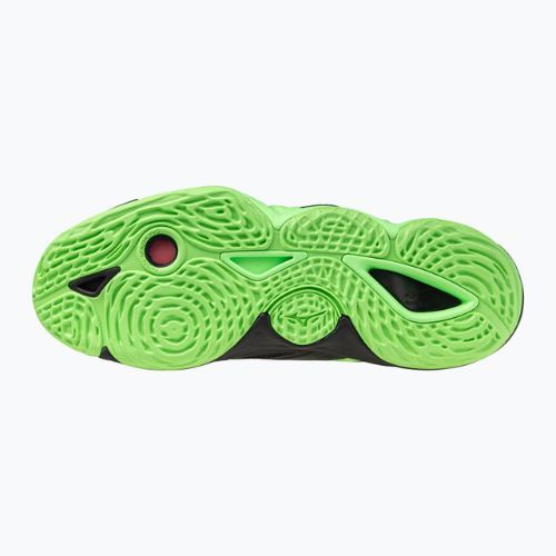 Tinklinio bateliai Mizuno Wave Momentum Elite black/glowing apple/mandarin orange