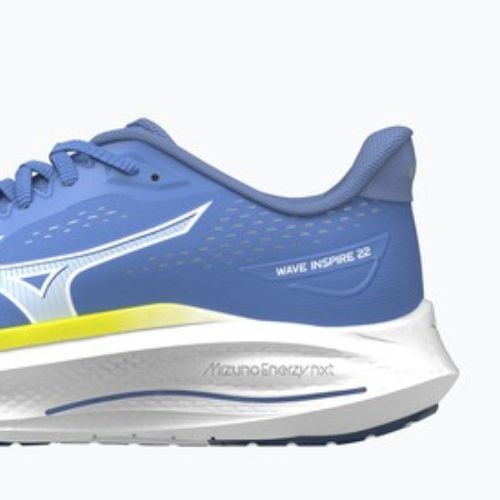 Moteriški bėgimo batai Mizuno Wave Inspire 22 ultramarine/white/lightning yellow