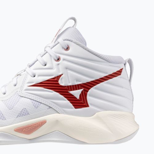 Moteriški tinklinio bateliai Mizuno Wave Momentum Pro Mid white/rose elegance/lava falls