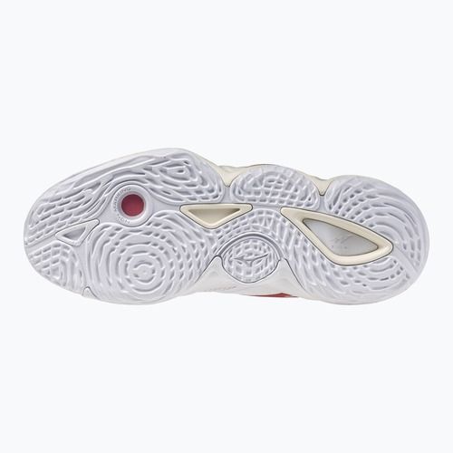 Moteriški tinklinio bateliai  Mizuno Wave Momentum Elite Mid white/rose elegance/lava falls