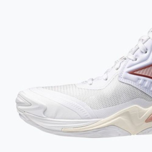 Moteriški tinklinio bateliai  Mizuno Wave Momentum Elite Mid white/rose elegance/lava falls