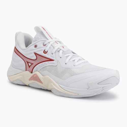 Moteriški tinklinio bateliai Mizuno Wave Momentum Elite white/rose elegance/lava falls