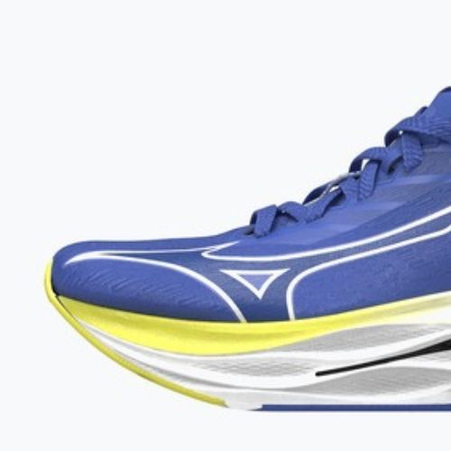 Vyriški bėgimo batai Mizuno Wave Rebellion Flash 3 dazzling blue/surf the web/fortune yellow