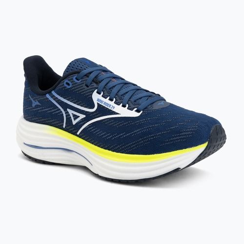 Vyriški bėgimo batai Mizuno Wave Rider 29 estate blue/white/lightning yellow