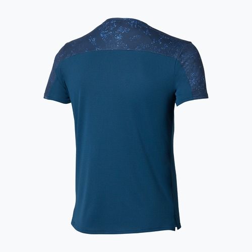 Vyriški bėgimo marškinėliai Mizuno Active DryAeroFlow Graphic estate blue