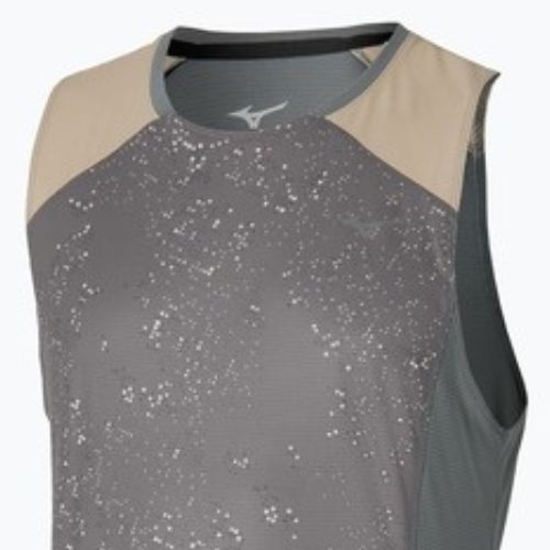 Vyriški bėgimo marškinėliai Mizuno Active DryAeroFlow Graphic Tank Top lava smoke