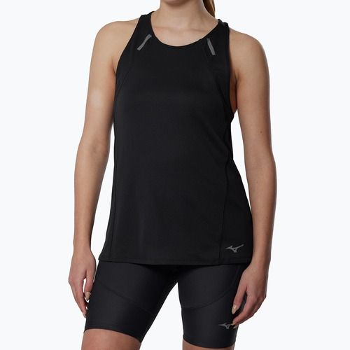 Moteriški bėgimo marškinėliai Mizuno Active DryAeroFlow Tank Top black