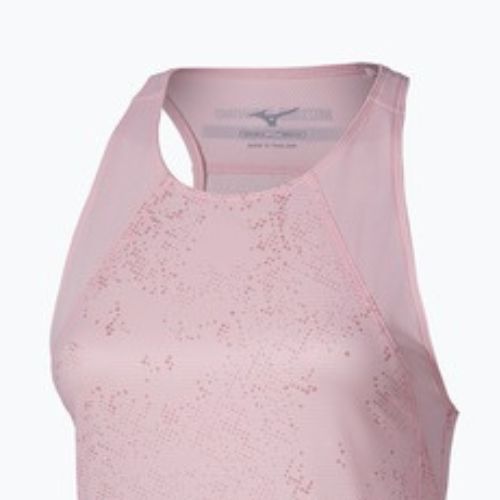 Moteriški bėgimo marškinėliai Mizuno Active DryAeroFlow Graphic Tank Top pinkesque