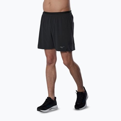 Vyriški bėgimo šortai Mizuno Active Alpha 2in1 5.5 black