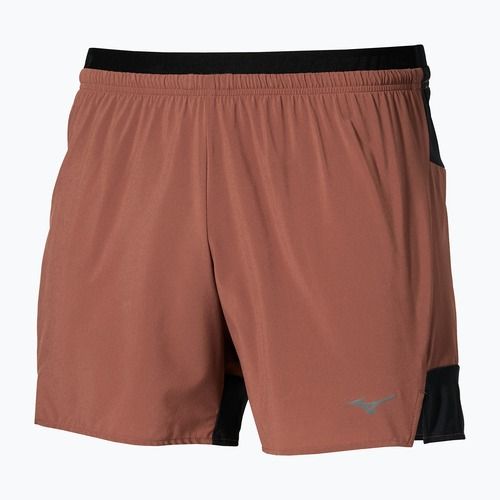 Vyriški bėgimo šortai Mizuno Active Alpha 2in1 5.5 copper brown