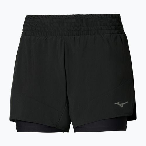 Moteriški bėgimo šortai Mizuno Active 2in1 4.5 black
