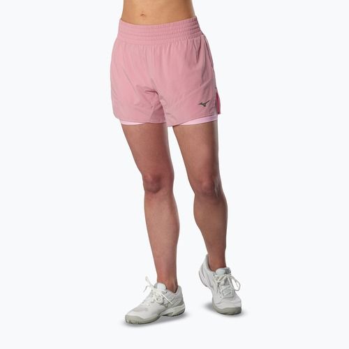 Moteriški bėgimo šortai Mizuno Active 2in1 4.5 rose elegance