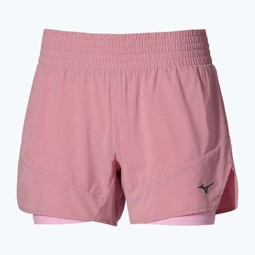 Moteriški bėgimo šortai Mizuno Active 2in1 4.5 rose elegance