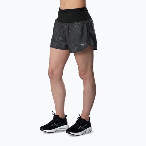 Moteriški bėgimo šortai Mizuno Active Graphic Multi Pocket black