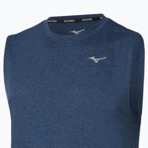 Vyriški bėgimo marškinėliai Mizuno Impulse Core Sleeveless estate blue