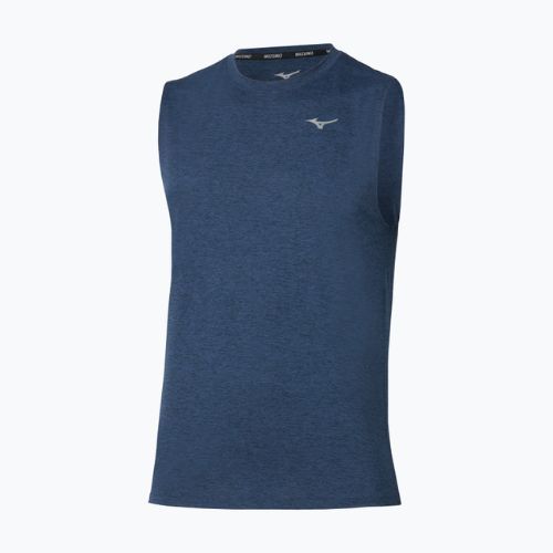 Vyriški bėgimo marškinėliai Mizuno Impulse Core Sleeveless estate blue