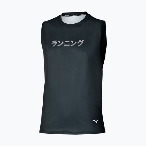 Vyriški bėgimo marškinėliai Mizuno Core Graphic Sleeveless black