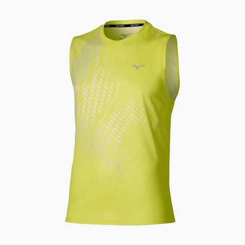 Vyriški bėgimo marškinėliai Mizuno Core Graphic Sleeveless lightning yellow