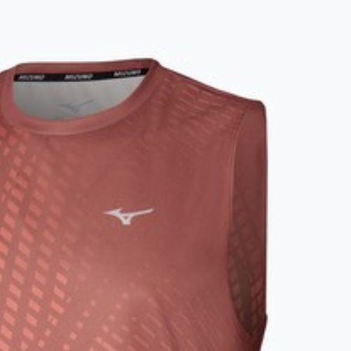 Vyriški bėgimo marškinėliai Mizuno Core Graphic Sleeveless copper brown