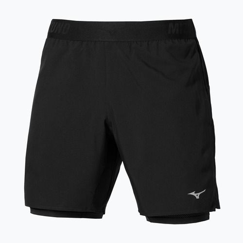 Vyriški bėgimo šortai Mizuno Core 7.5 Inches 2in1 black
