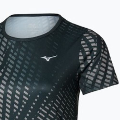 Moteriški bėgimo marškinėliai Mizuno Core Graphic Tee black/gray
