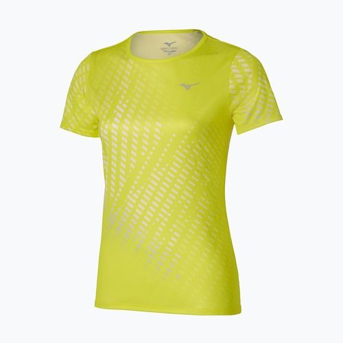 Moteriški bėgimo marškinėliai Mizuno Core Graphic Tee lightning yellow
