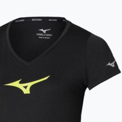 Moteriški bėgimo marškinėliai Mizuno Core Runbird Tee black