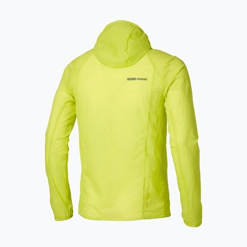 Vyriška bėgimo striukė Mizuno Tech Light Hooded lightning yellow