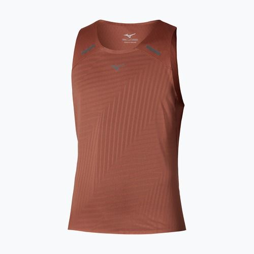 Vyriški bėgimo marškinėliai Mizuno Tech Light Tank copper brown