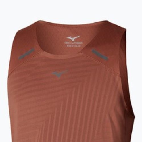 Vyriški bėgimo marškinėliai Mizuno Tech Light Tank copper brown