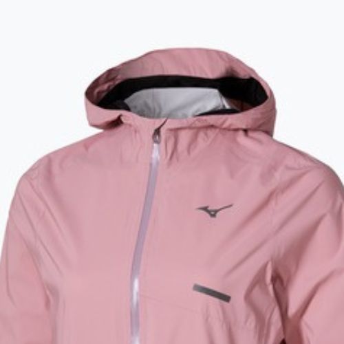 Moteriška bėgimo striukė Mizuno Trail Waterproof 20K Hooded rose elegance