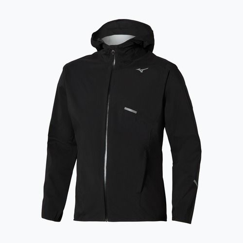 Vyriška bėgimo striukė Mizuno Trail Waterproof 20K Hooded black